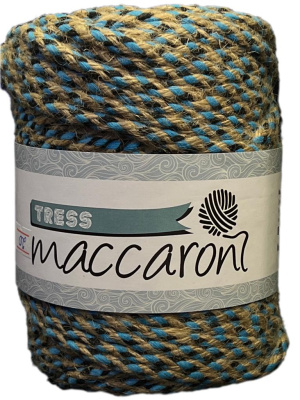 Jute Tress 03 бирюза-желтый меланж