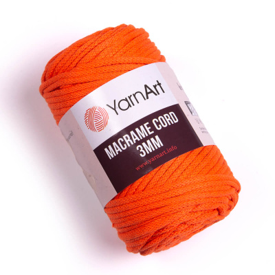 Macrame Cord 3mm 800 оранжевый неон Macrame Cord 3mm 800 оранжевый неон