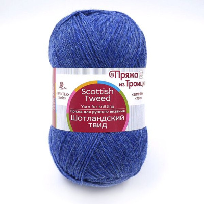 Шотландский твид 373 джинс меланж