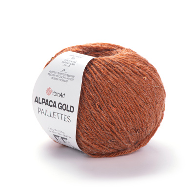 Alpaca Gold Paillettes 9312 терракот