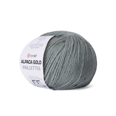 Alpaca Gold Paillettes 9317 сталь светлая