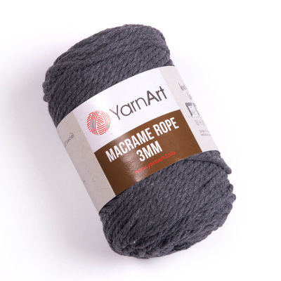 Macrame Rope 3mm 758 темный асфальт Macrame Rope 3mm 758 темный асфальт