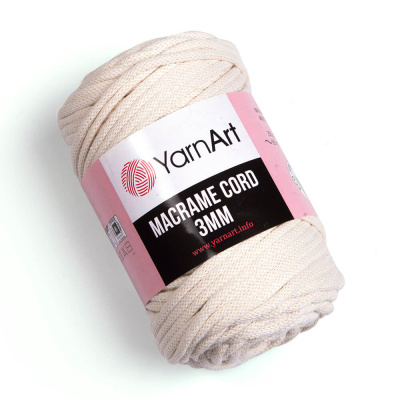 Macrame Cord 3mm 752 молочный Macrame Cord 3mm 752 молочный