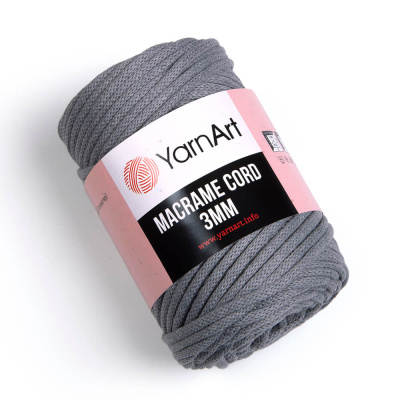 Macrame Cord 3mm 774 серый стальной Macrame Cord 3mm 774 серый стальной