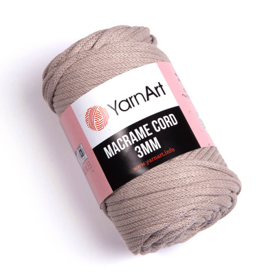 Macrame Cord 3mm 753 светло-бежевый Macrame Cord 3mm 753 светло-бежевый