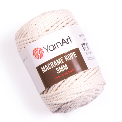 Macrame Rope 3mm 752 молочный