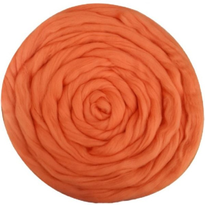 Полутонкая шерсть для валяния 97 апельсин