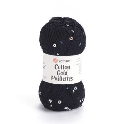 Cotton Gold Paillettes 7101 черный