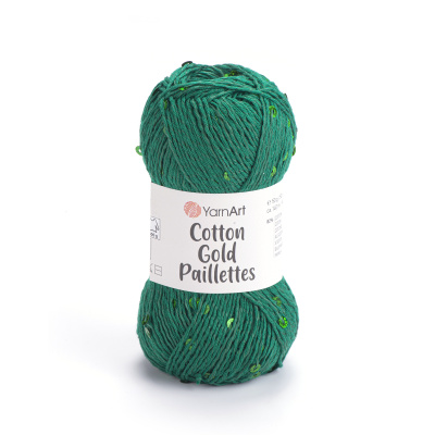 Cotton Gold Paillettes 7114 зеленый