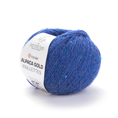 Alpaca Gold Paillettes 9309 василек