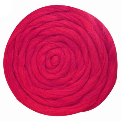 Полутонкая шерсть для валяния 470 яркий амарант
