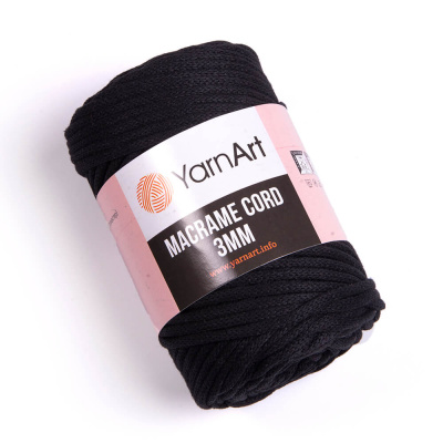 Macrame Cord 3mm 750 черный Macrame Cord 3mm 750 черный