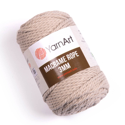 Macrame Rope 3mm 753 светло-бежевый Macrame Rope 3mm 753 светло-бежевый