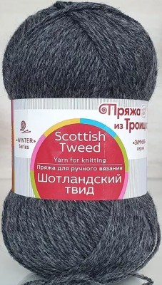 Шотландский твид 435 антрацит