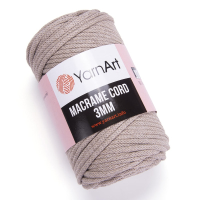 Macrame Cord 3mm 768 темно-бежевый Macrame Cord 3mm 768 темно-бежевый