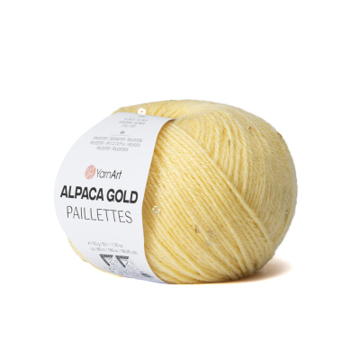 Alpaca Gold Paillettes 9318 лимон