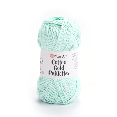 Cotton Gold Paillettes 7112 мятный