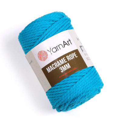 Macrame Rope 3mm 763 бирюза