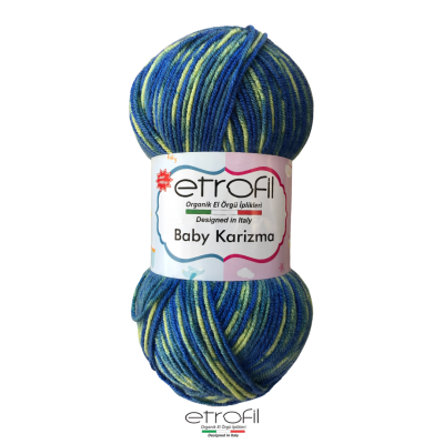 Baby Karizma 144 сине-желтый меланж Baby Karizma 144 сине-желтый меланж