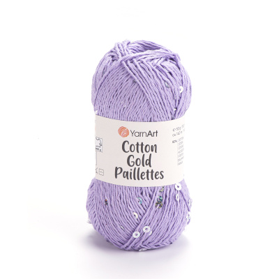 Cotton Gold Paillettes 7116 сиреневый
