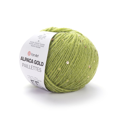 Alpaca Gold Paillettes 9310 фисташка