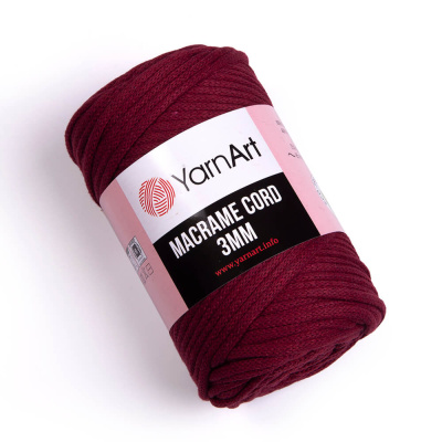 Macrame Cord 3mm 781 бордовый Macrame Cord 3mm 781 бордовый
