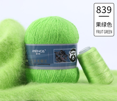 Пух Норки 839 светлый салат